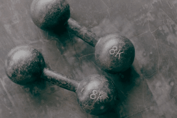 Two weights on the floor